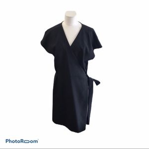 City Chic black wrap tie dress